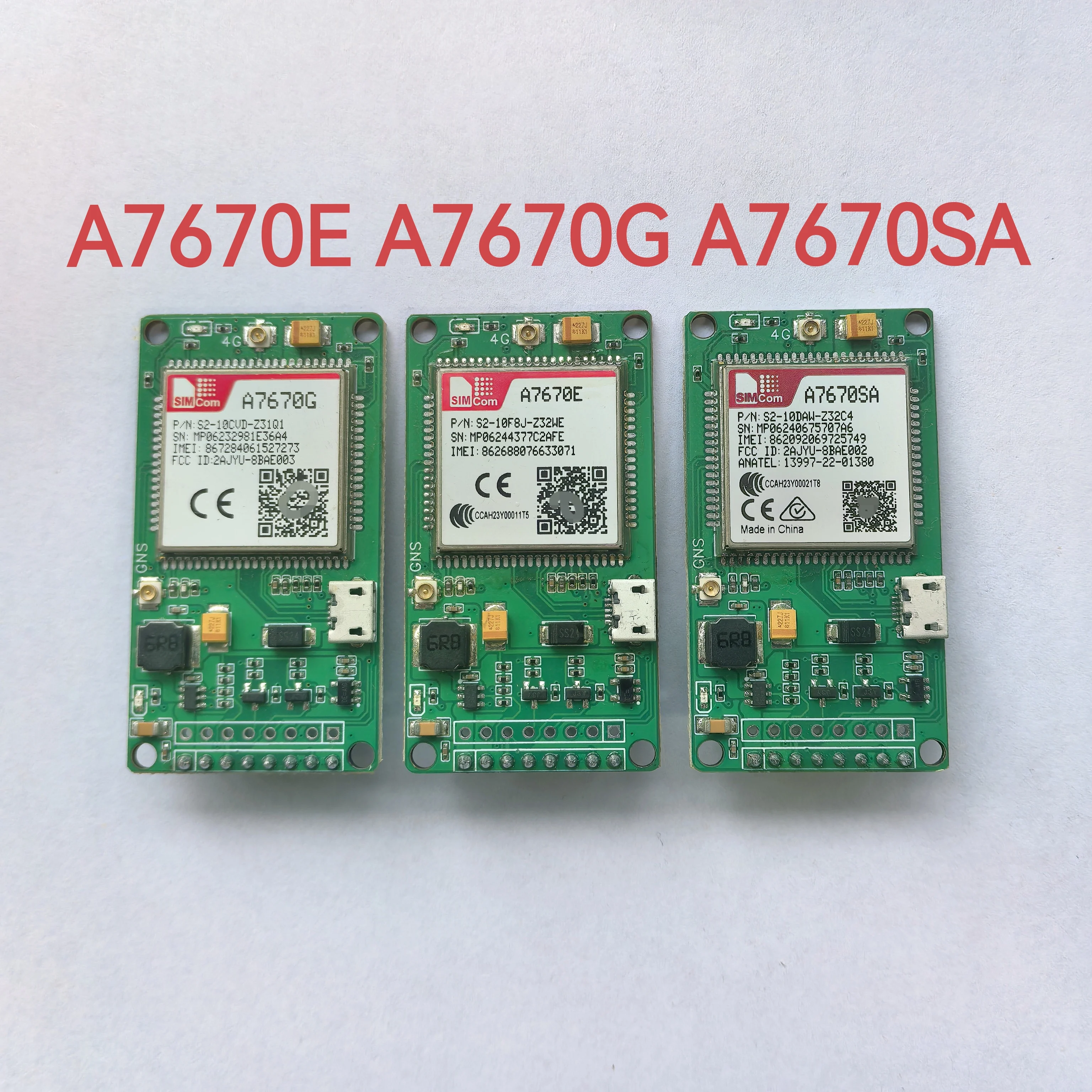 

Для латиноамериканской Северной Америки, диапазоны NZ/AU A7670SA 4G Cat 1 с GSM GPS-модулем с основной платой разработки