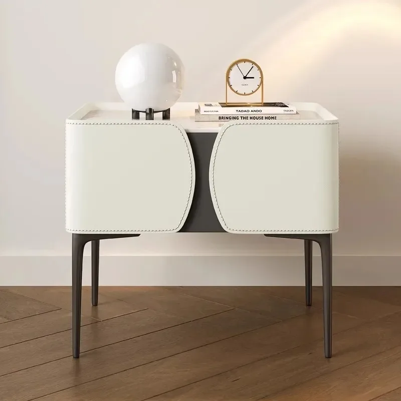 

Accent Simple Bedside Table Creative Modern Simple Unique Luxury Nightstands Minimalist Nordic Criado Mudo Ornaments Home Decor