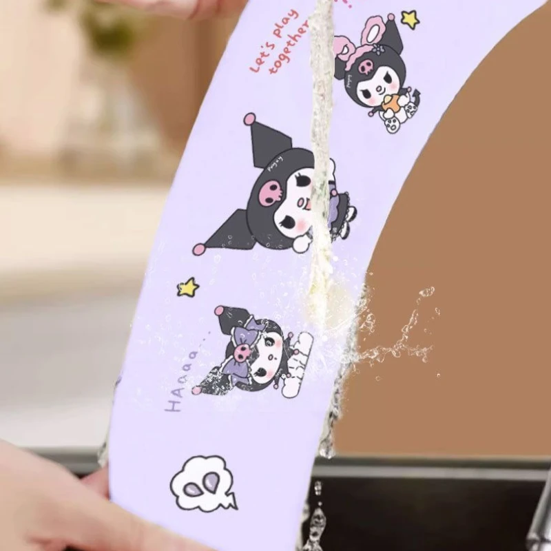 Nieuwe mode toiletkussen Sanrio Cartoon My Melody Kuromi HelloKitty toiletsticker vier universele huishoudelijke producten toiletpad