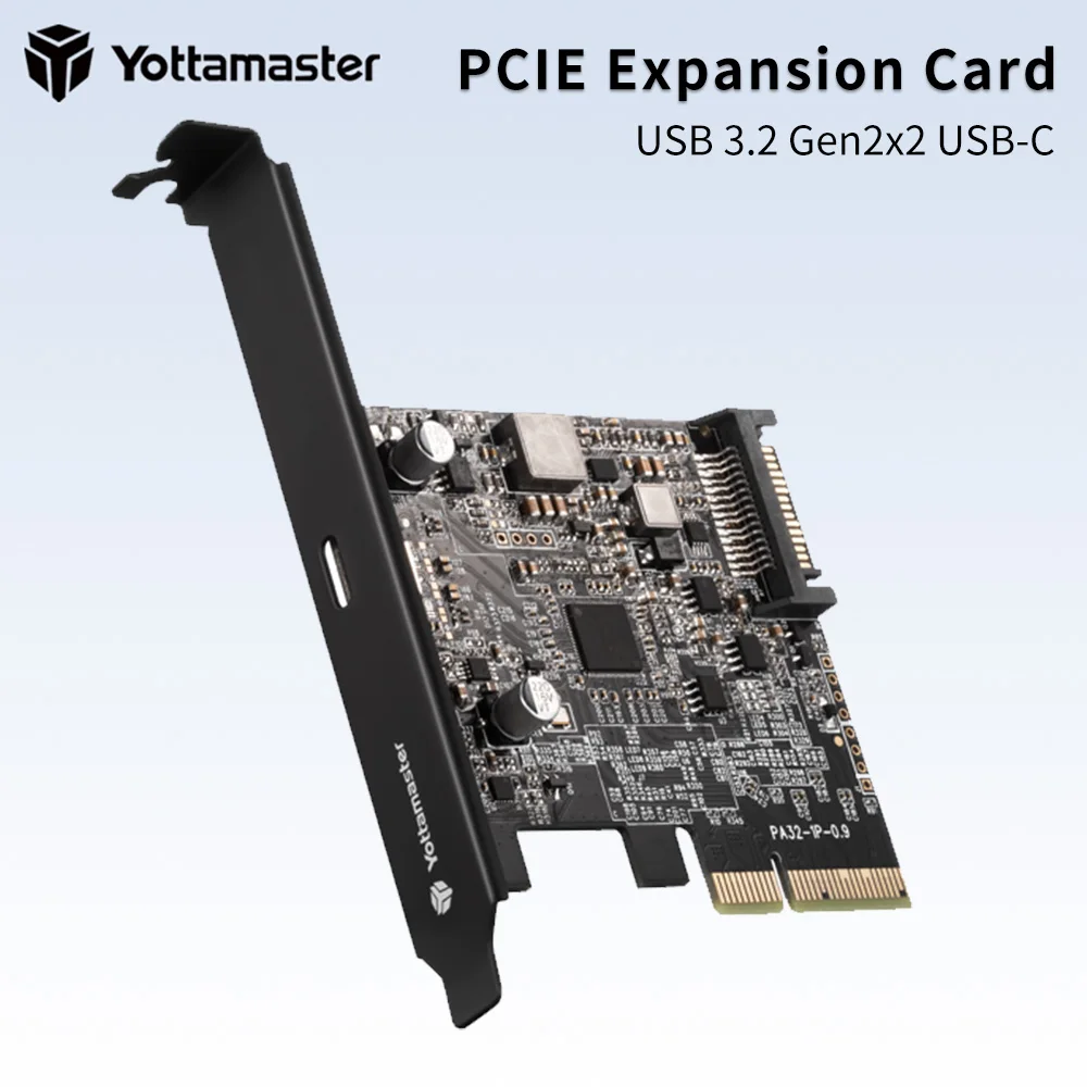 

Адаптер Yottamaster PCIE на Type-C, USB3.2 Gen2 20 Гбит/с, PCI Express адаптер, PCI-E карта x4/8/16, плата расширения компьютера, плата расширения