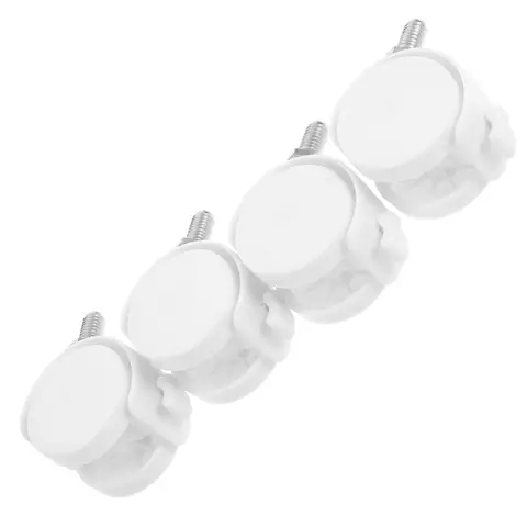 4 pièces roulettes auto-adhésives roulettes de meubles blanc ordinateur chaise de jeu remplacement roulant bureau verrouillage frein conception