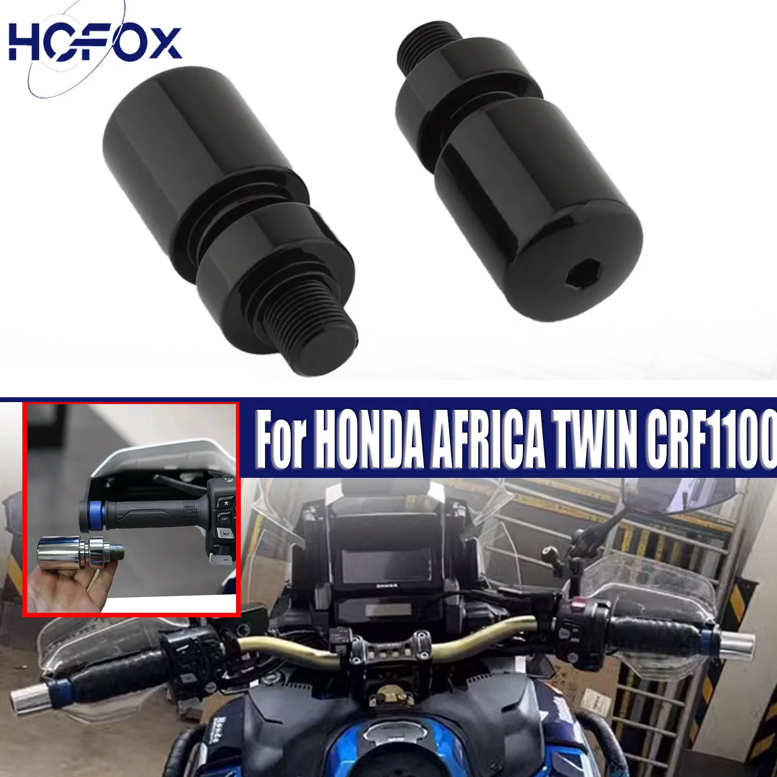 Handlebar Weight Handlebar Balance Socket Slider Handlebar Block For HONDA AFRICA TWIN CRF1100 2016-2024