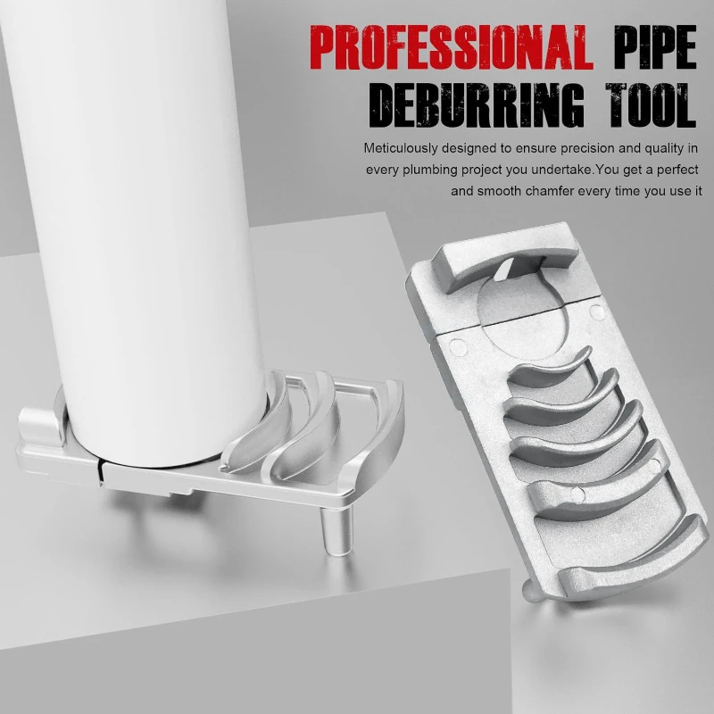 

PVC Pipe Deburring Tool - Adjustable 45/90° Angle Plastic Pipe Chamfering Device with Precision Edge Trimming for HVAC/Plumbing