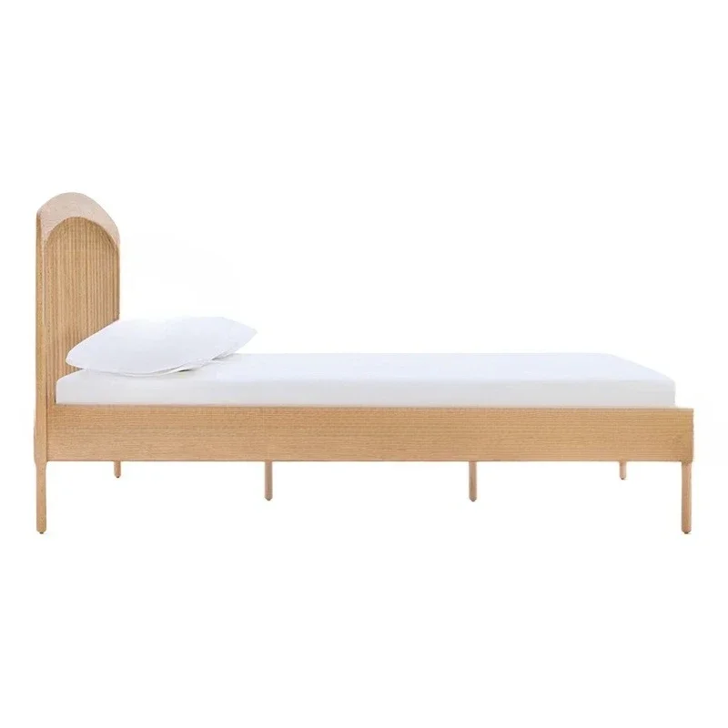 Nordic modern solid wood simple oak Windsor double bed small master bedroom 1.5 meters