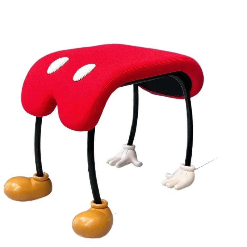 

Mickey lower waist stool household fun shoe changing stool creative low stool living room decoration ornament stool seat