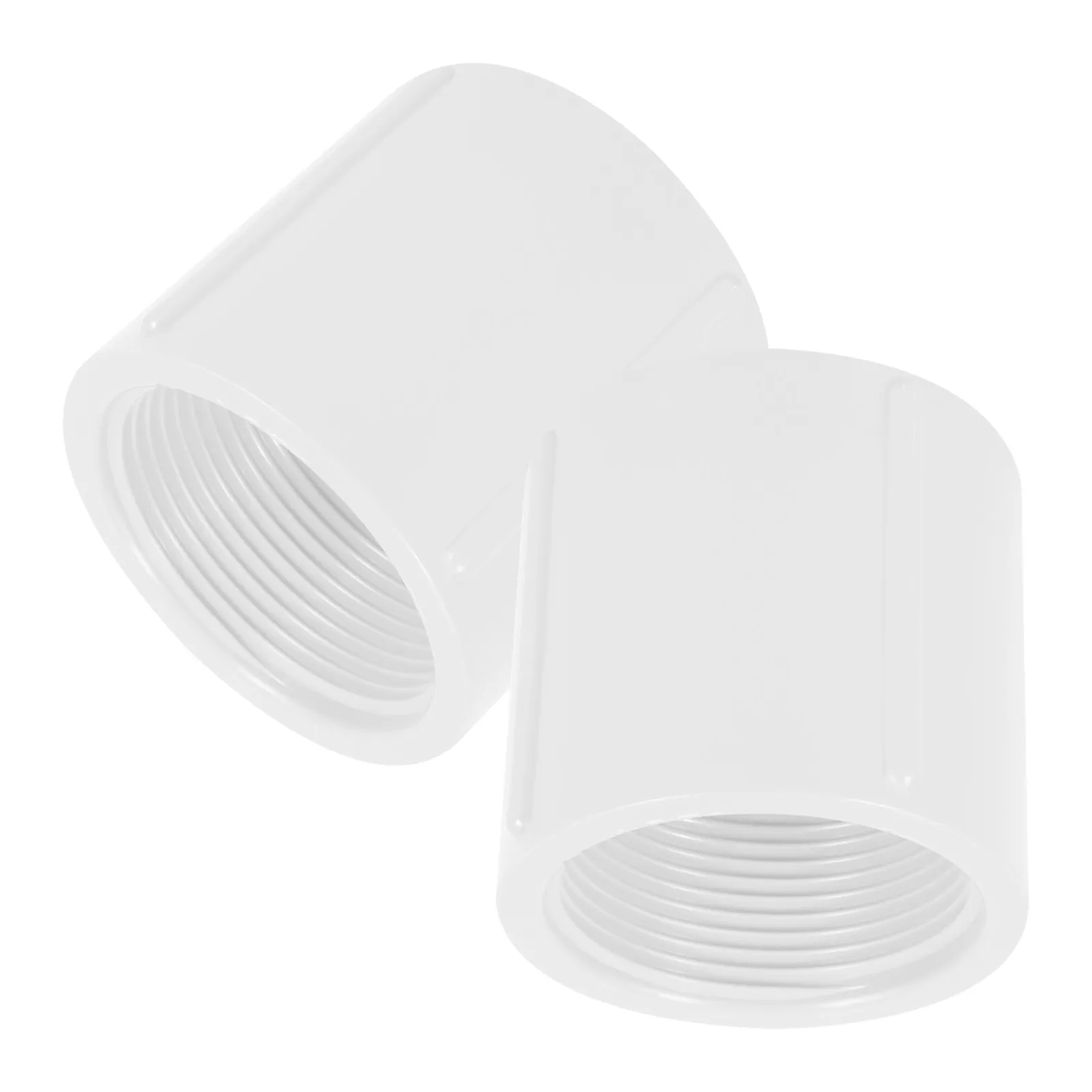 PVC Full Thread Water Pipe Adapter Coupling – Durable Chemical & Seawater Purification Fitting (2 pcs)