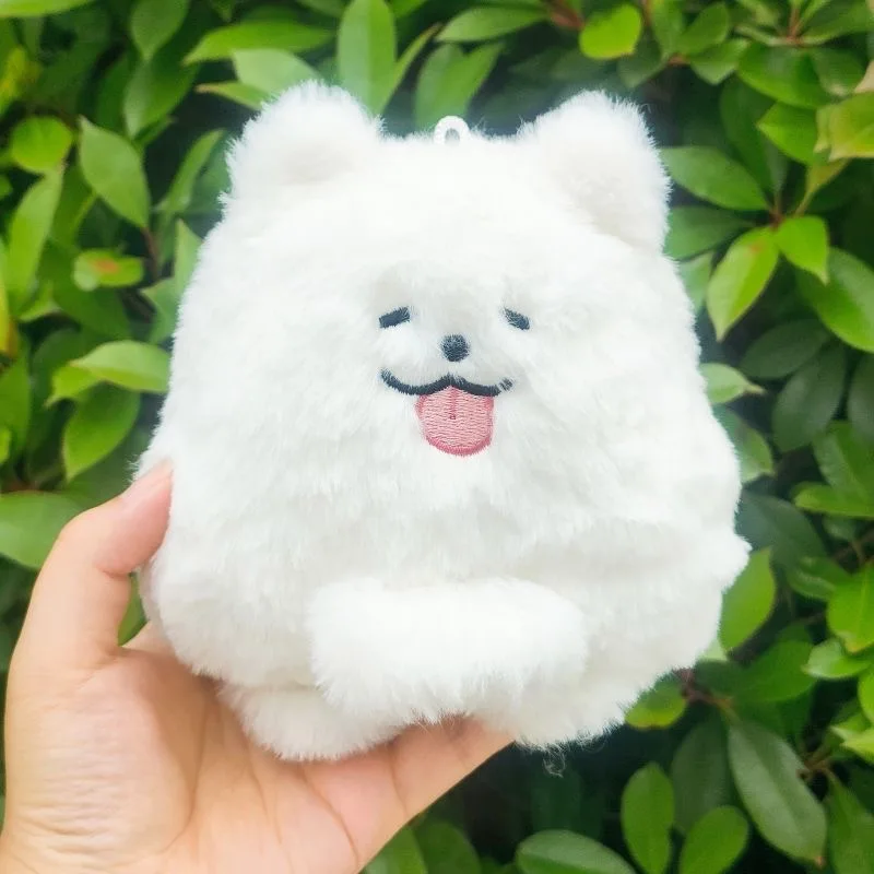 لطيف Samoyed 13 سنتيمتر ياي أفخم قلادة متعة عروسة كارتون الكلب الاتجاه لعبة وسادة الزينة الإبداعية مفاجأة دمية هدية عيد ميلاد