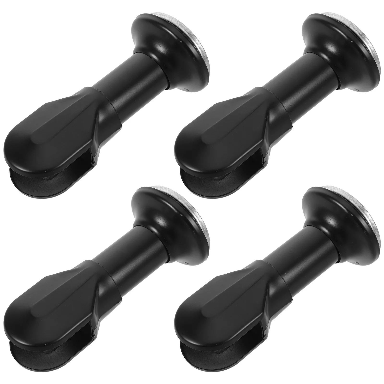 4 個のステンレス鋼の浴室パーティションブラケットヘビーデューティトイレサポートフットハードウェア公衆トイレアクセサリー