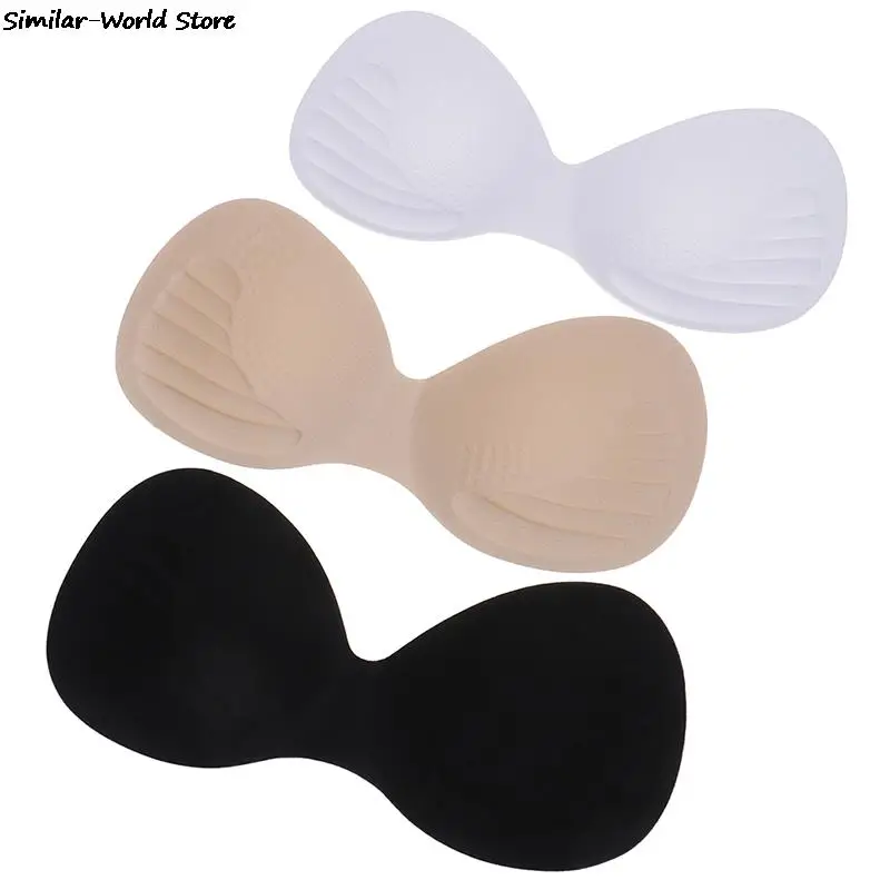 1 Pair Body-fitted Design Women Swimsuit Pad Insert Breast Bra Enhancer Push Up Bikini Padded Inserts Chest Invisible Pad