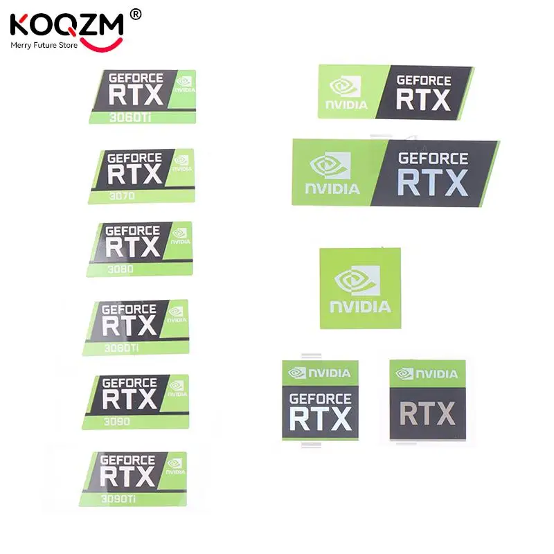 RTX 3090TI 3080TI 3070 3060 Desktop Sticker Laptop Graphics Card Label Laptop Desktop Label For Computer PC Laptop Accessories