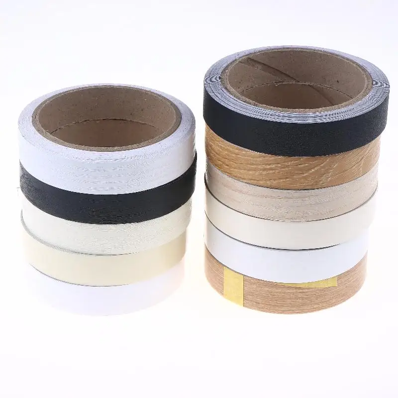 1Pcs 10mx2cm Preglued Edging PVC Edge Banding For Wood Kitchen Wardrobe Furniture Table Desk Board Edgeband Edger Glossy