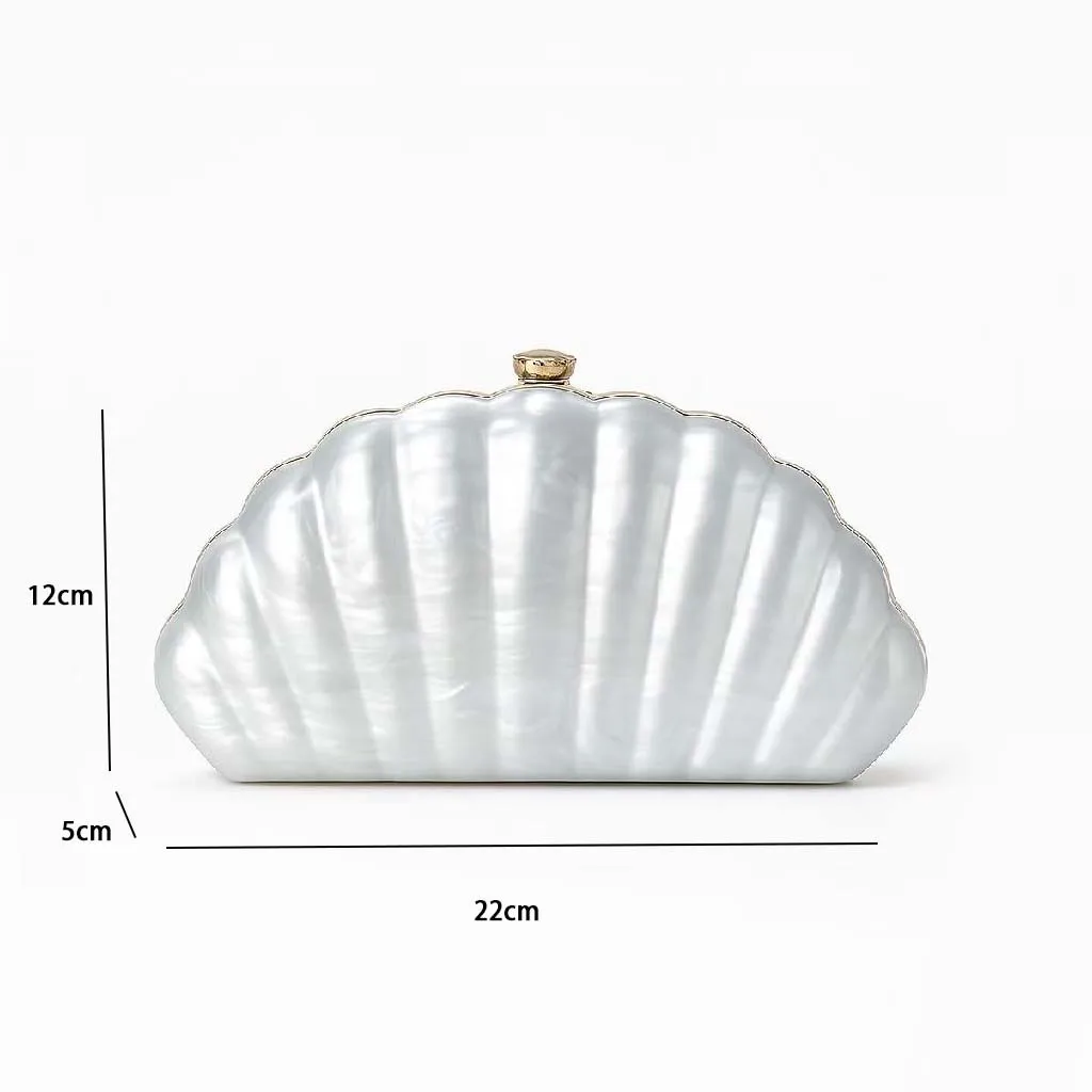 حقيبة كروس نسائية جديدة بكتف واحد غير منتظمة حقيبة أكريليك معدنية أنيقة لحفلات الزفاف والسهرات حقيبة يد عصرية #4