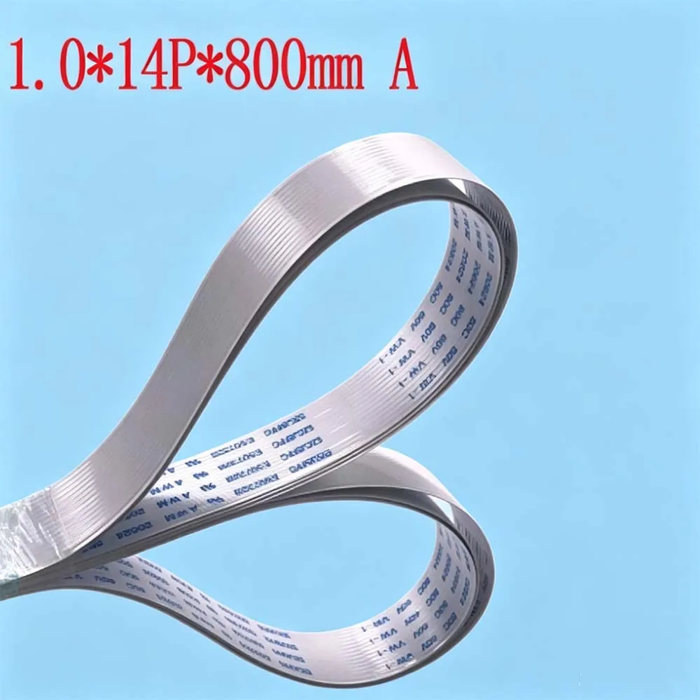4PCS FPC FFC 800mm AWM 20624 80C 60V VW-1 Flexible Flat Cable A Type Ribbon Wire 14Pin