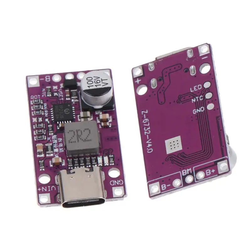 Fast Charging 15W Type C Input Charger Module 2S 3S Lithium Battery Charging Boost Module With Boost For DIY Electronic Projects