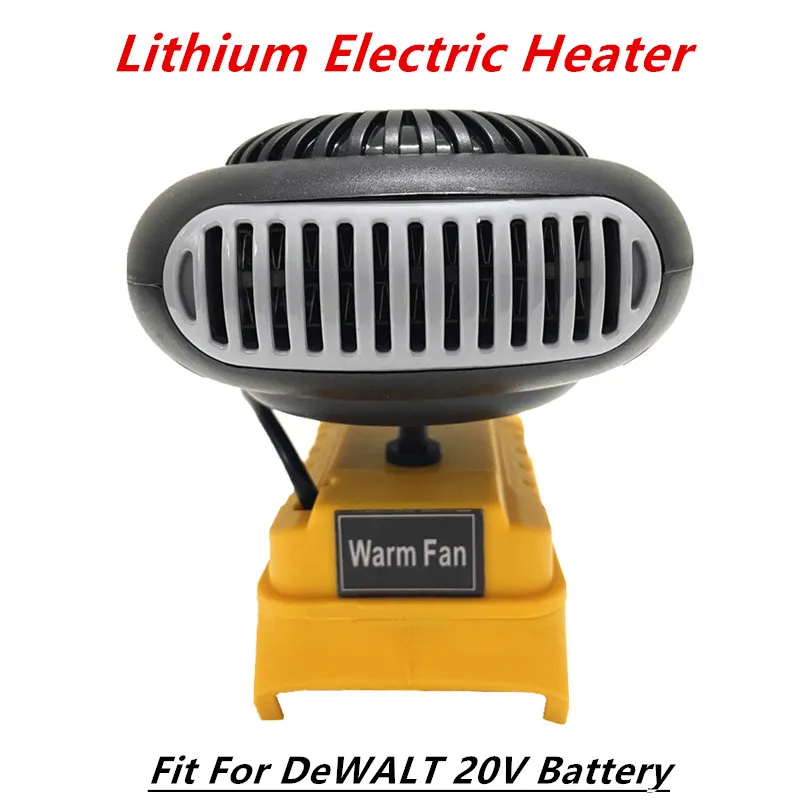 

Lithium Electric Heater Cordless Electric Heater Warmer Machine Outdoor Heater Portable Demister Fit For DeWALT 20V Battery