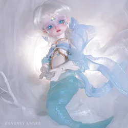 JOYBJ Lucia BJD Doll 1/6 Blue Handcraft Faceup Shiny Crystal Mini Sweet Mermaid Fullset Toy Ball Jointed Dolls