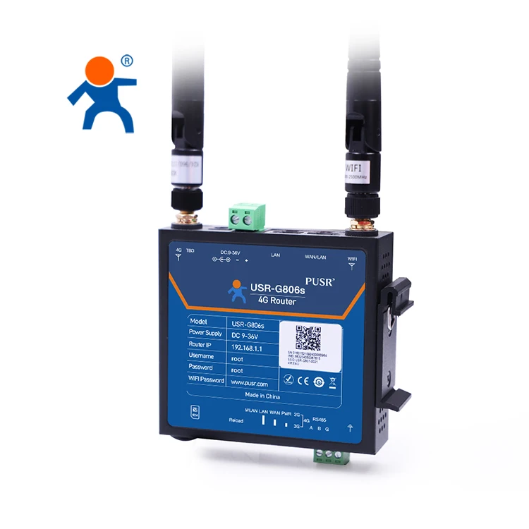 USR-G806s-EAU 4g Industrial IoT WiFi Wireless Router Support Modbus RTU To TCP OpenVPN EMEA&Australia&Latin America & New Zeal