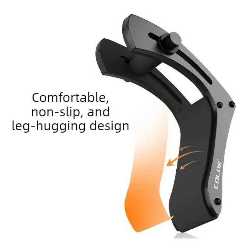 Aluminum Alloy Adjustable Electric Guitar Leg Rest, Support Holder Foot Pad for Guitar Performance Accessories