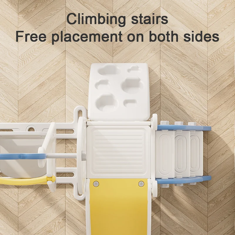 

Indoor Plastic Slide with Swing Children Plastic Sets Equipment Baby Amusement Park Toddler Mini Sliding Toys