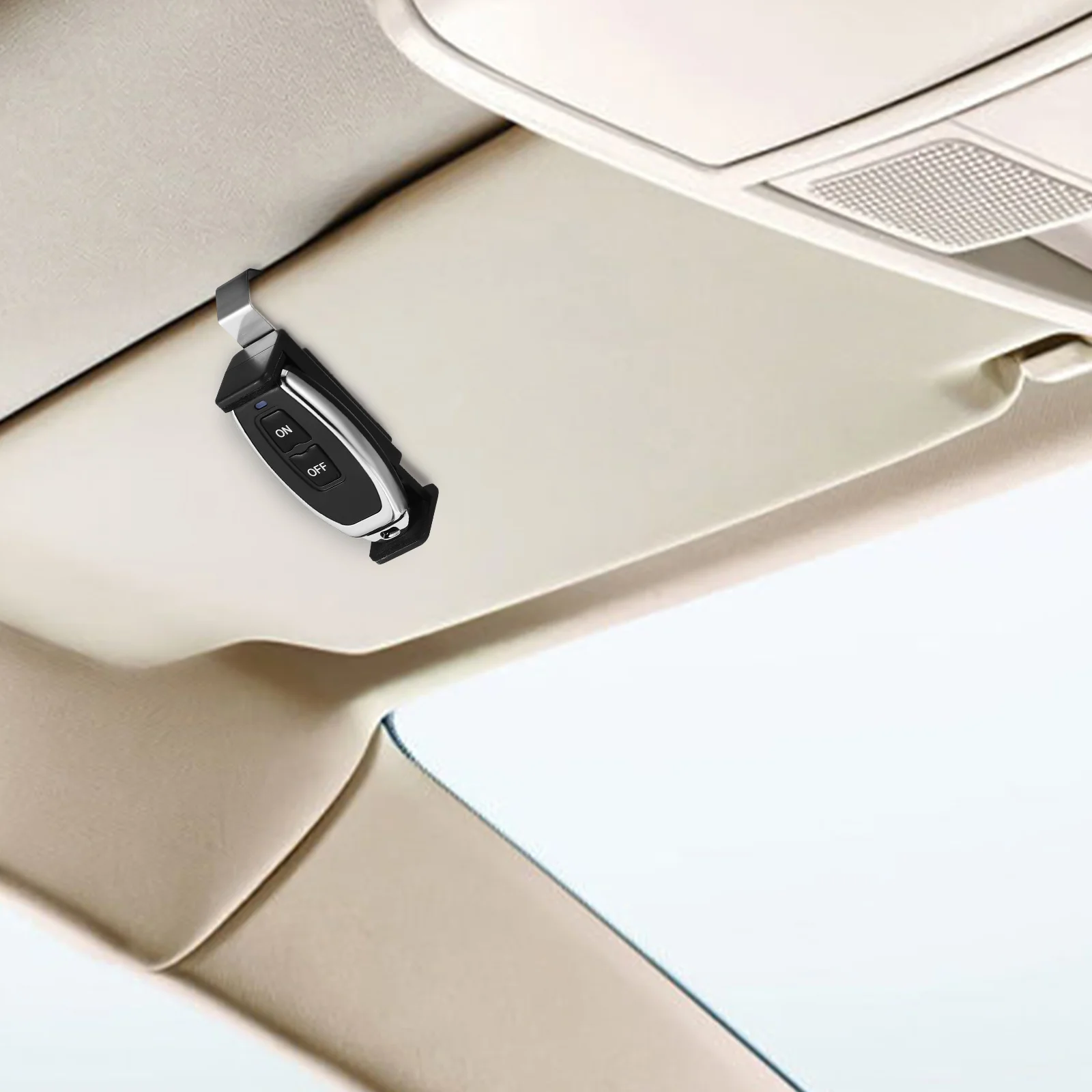 

2pcs Remote Controller Holder Car Sun Visor Clip Adjustable For Garage Door Key Fob Mount Suv Truck Auto Accessories