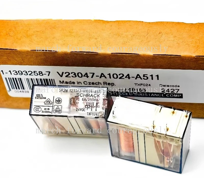 

Абсолютно новый оригинальный SR2M V23047-A1024-A511 для реле Tyco 24В 6А 6-контактный - A1012