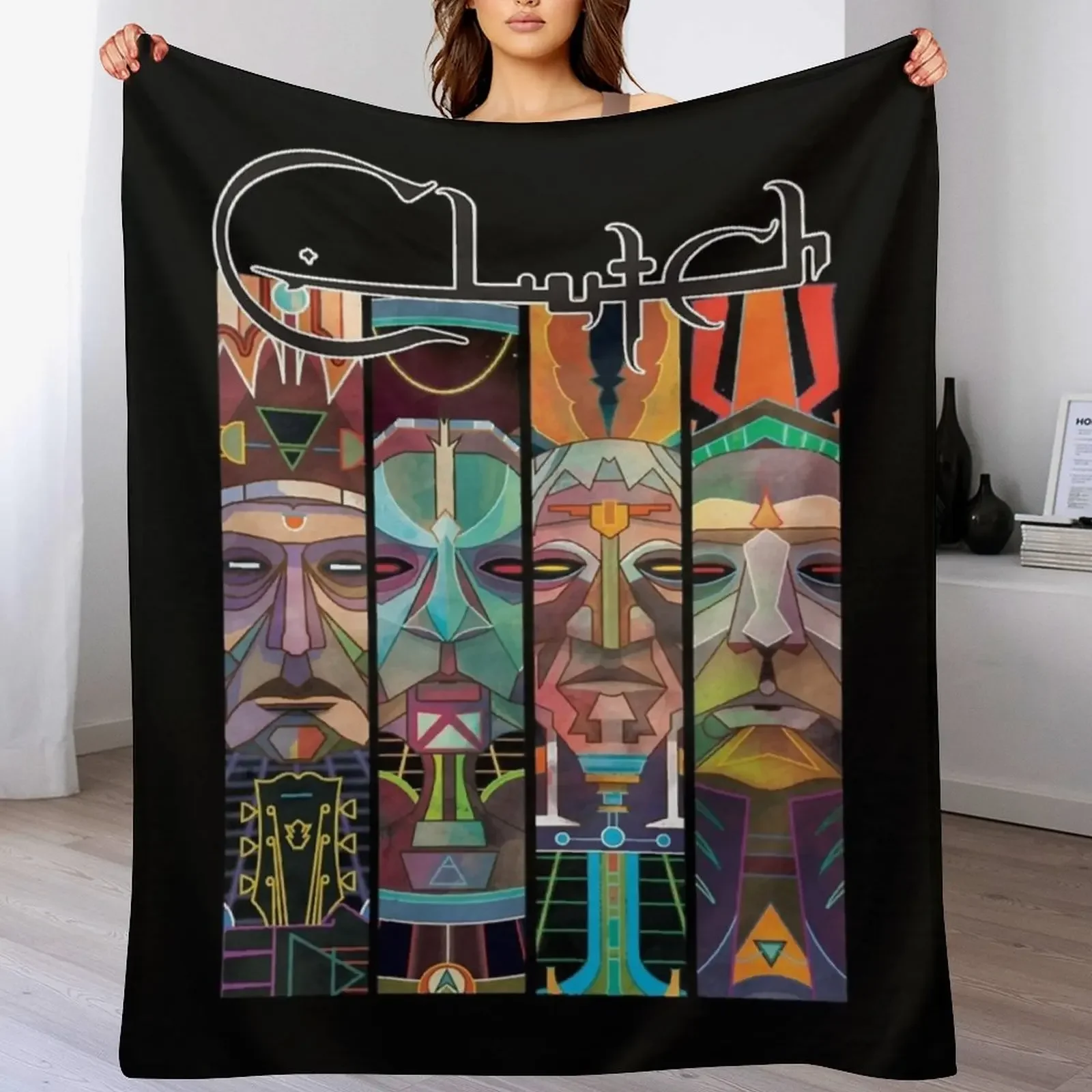 The Clutch american rock band Classic Throw Blanket Decorative Soft Throw Blanket for Couch Sofa
