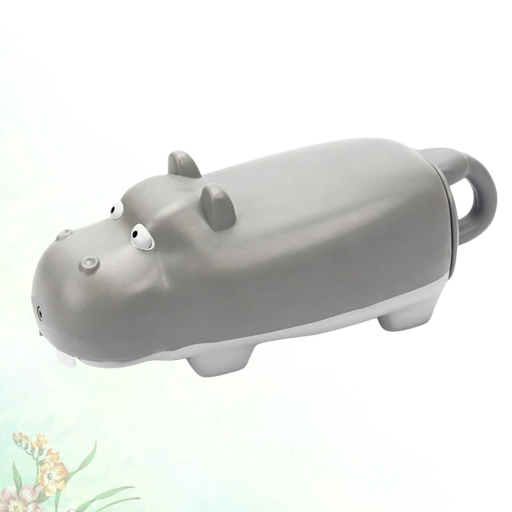 Zabawka wodna dla dzieci, wyciągany hipopotam plażowy, jasnoszary, wielokrotnego użytku, letnia zabawa w basenie dla niemowląt.