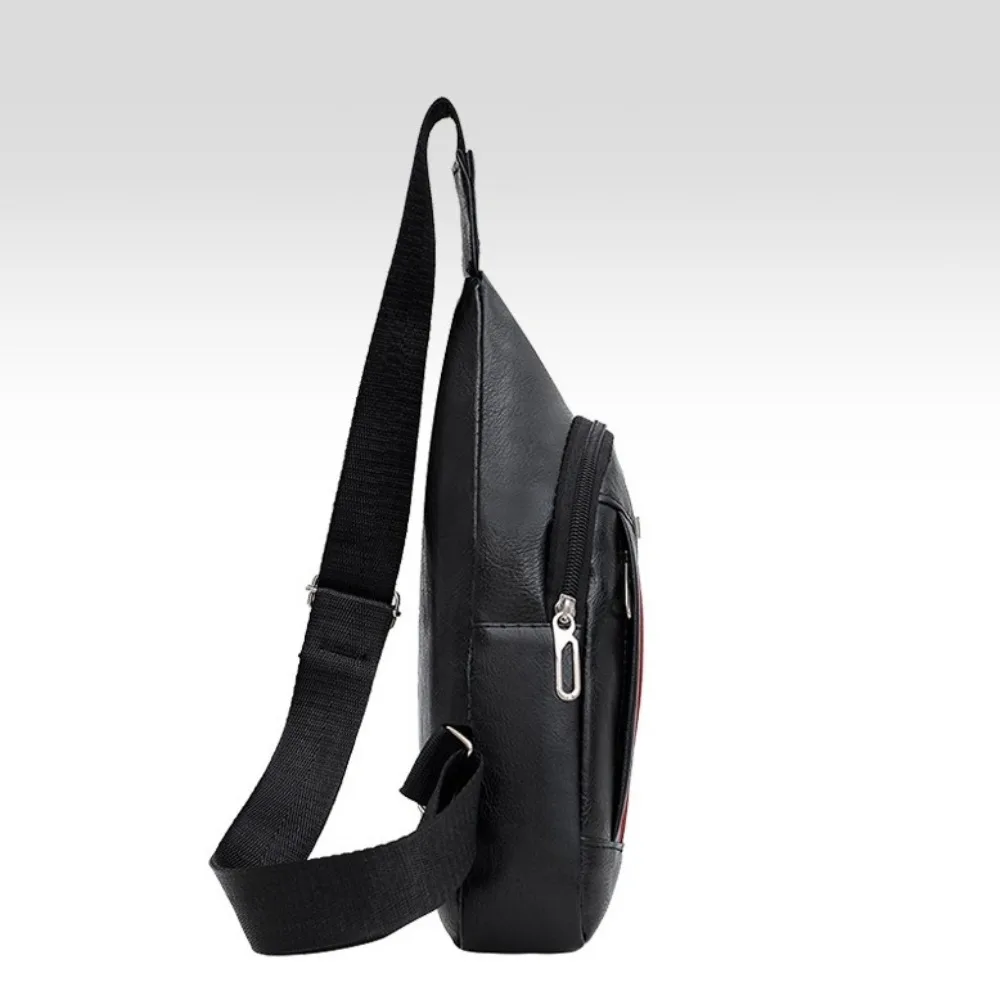 

Модная сумка через плечо из искусственной кожи, противоугонная водонепроницаемая спортивная нагрудная сумка, большая вместительная мужская сумка на плечо с несколькими карманами