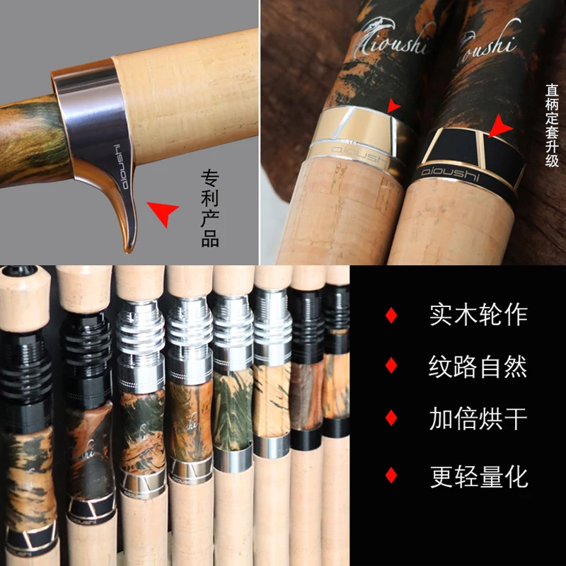 AIOUSH-FRP Trout Rod, Multi-purpose Ejection Rod, 1.45m, Convenient to Travel and Carry, Super Soft and Light, 4-section image 5