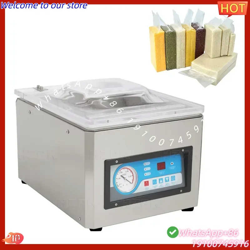 2026 HZPK Dz-260 Single Chamber Potato Vegetable Vacuum Packing Machine for Rice