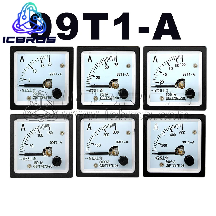 99T1-A Pointer Type AC Ammeter 30/1A 40/1A 200/1A 400/1A 600/1A 99T1