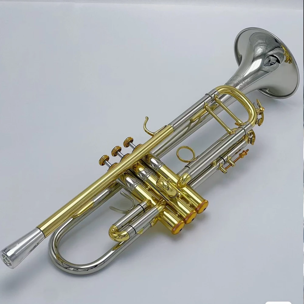 Professional cupronickel weighted trumpet flat B key American craft made jazz instrument band accessories can be customized