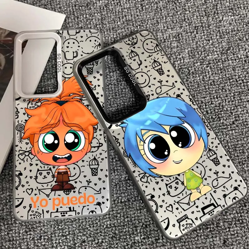 

Inside Out 2 Joy Sadness For Xiaomi Redmi Note 14 13 13R 12 12S 11E 11 11S 10 10S 9 5G Colorful Silver Phone Case