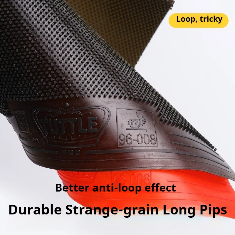 TUTTLE Autumn 3D Table Tennis Rubber OX Long Pips Unpredictable Spin Durable Ping Pong Rubber Without Sponge ITTF Approved image 2