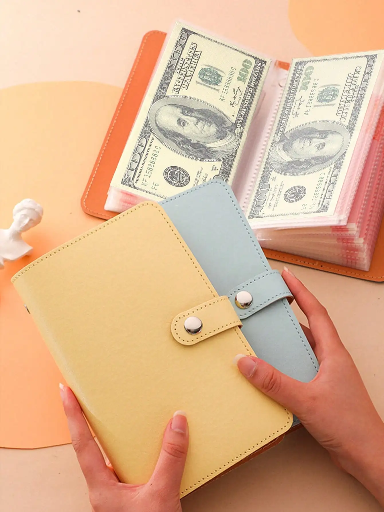 

100pcs Envelope Saving Challenge Binder, Money Saving Loose Leaf Organizer Pouch