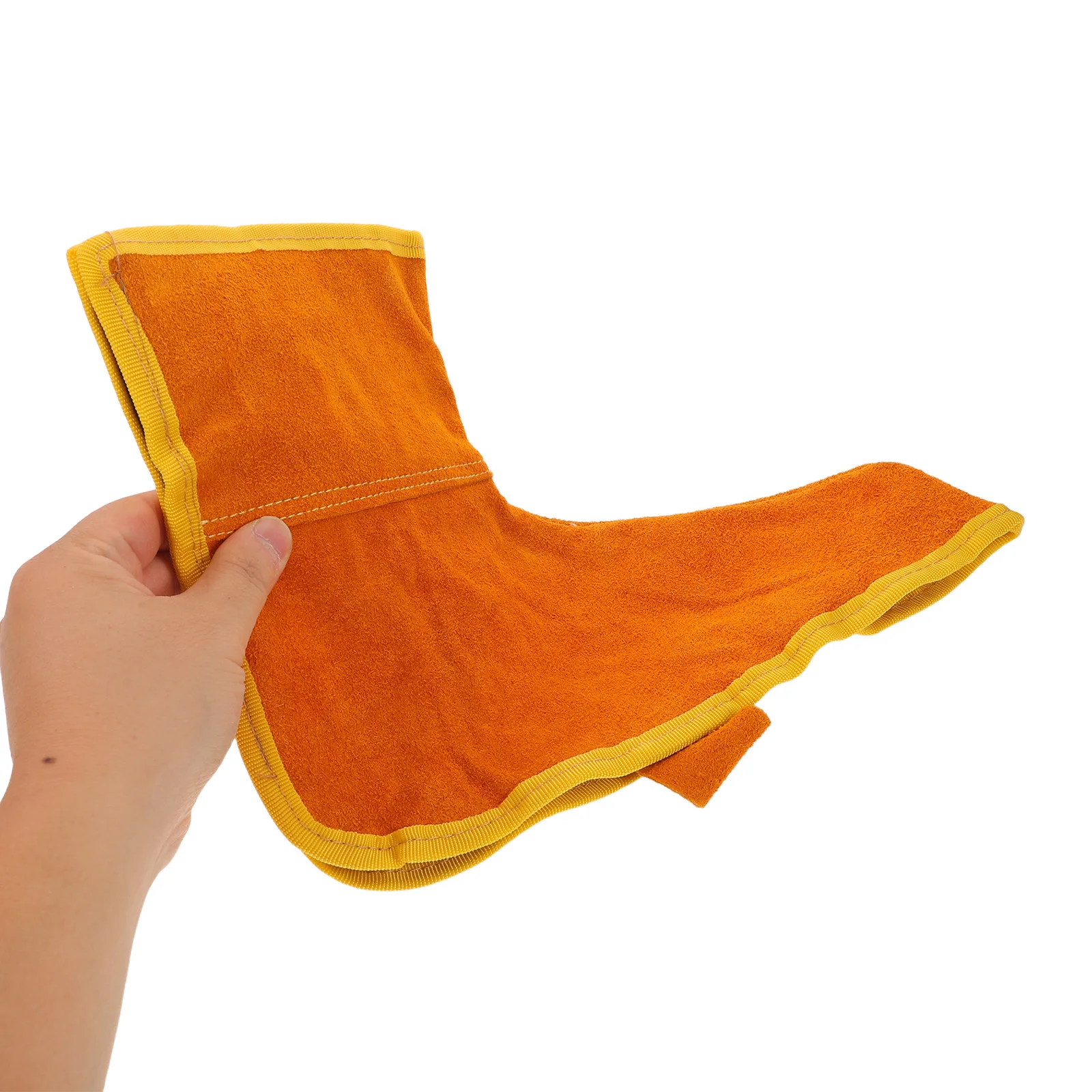 

1Pair Welding Boot Covers for Men Heavy Duty Cowhide Fabric Spatter Protection Thickened Toe Guard Work Boot Protector for Arc