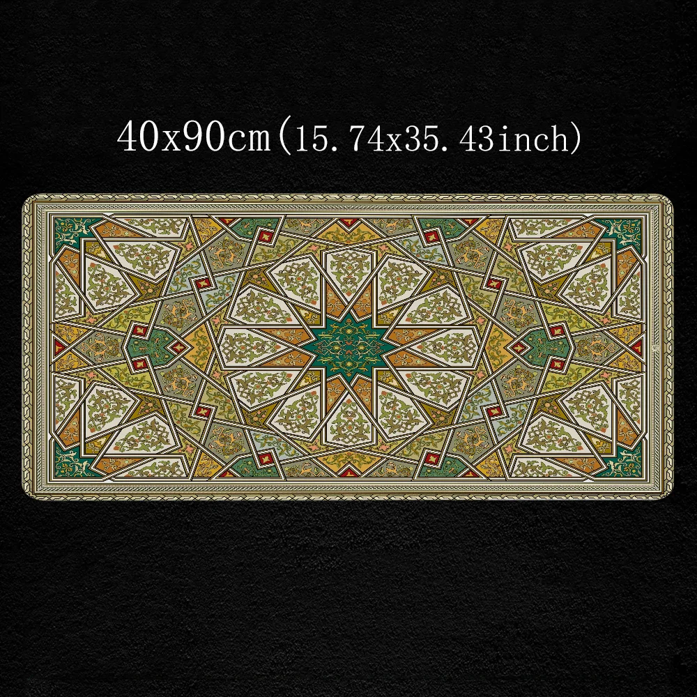 Pk Control Xxl Mouse Pad Moroccan Pattern Gamer Desk Accessories Office Gaming Mats Computer Table Mousepad Anime Mat Large Pc