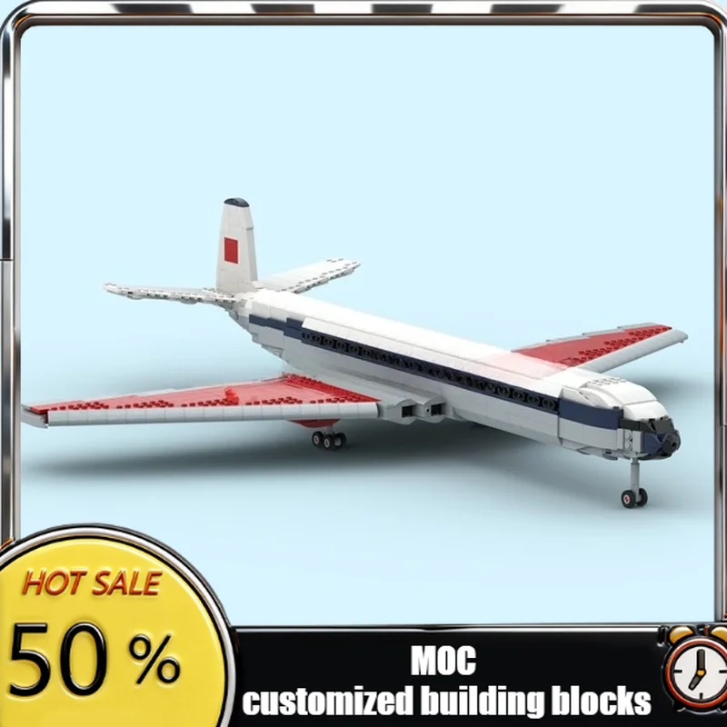 

2248 деталей: Конструктор-самолет De Comet MOC, модульный, настраиваемый, креативный дизайн, развивающая игрушка для самостоятельной сборки, подарок на праздник