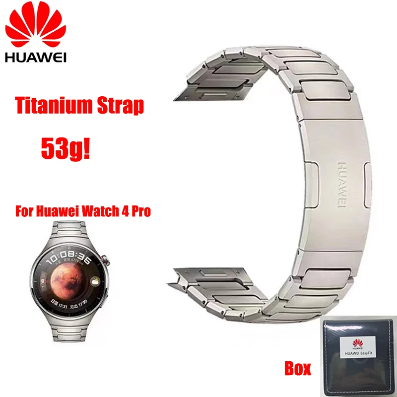 

Оригинальный титановый ремешок Huawei для Huawei Watch 4 Pro, ремешок из настоящего титана для часов Huawei 4 pro, аксессуары для умных часов