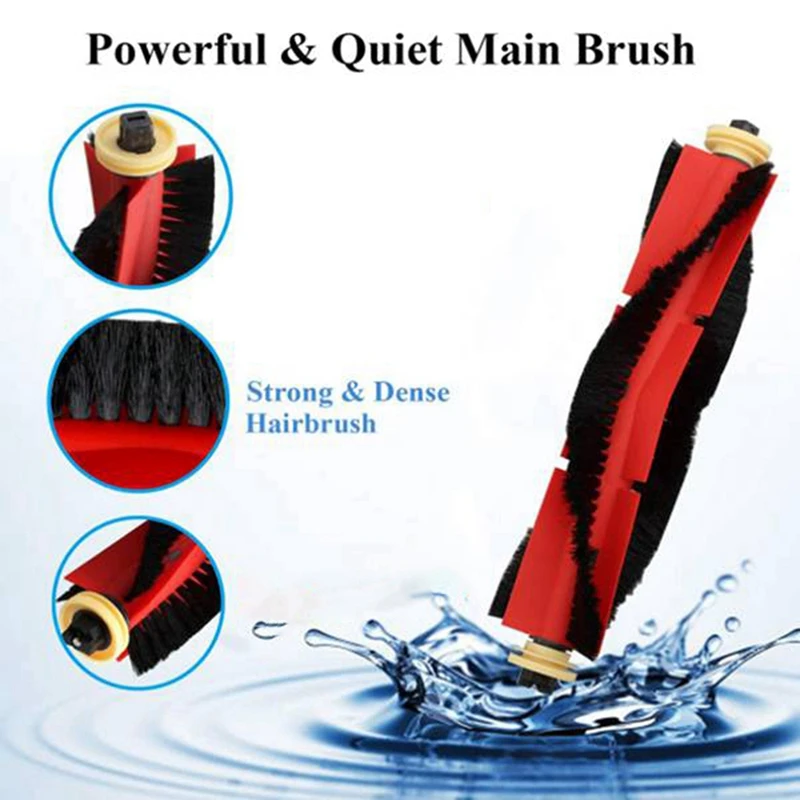 Комплект сменных аксессуаров ABUD для Roborock S4 E4 S5 S5 Max S6 S60 S65 S50 S51 S55 E20 E25 E35, основная боковая щетка