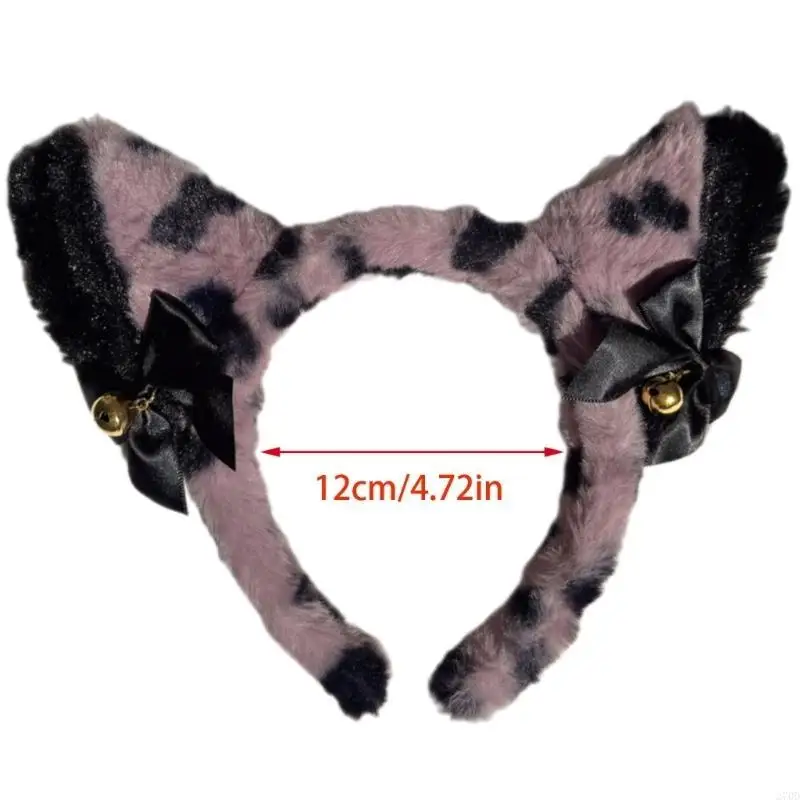 270D ที่ไม่ซ้ำกัน Fuzzy แมวหู Bells Soft Plush อุปกรณ์เสริมผมสนุกเพิ่มเติมสำหรับงานปาร์ตี้เครื่องแต่งกายและทุกวันสไตล์