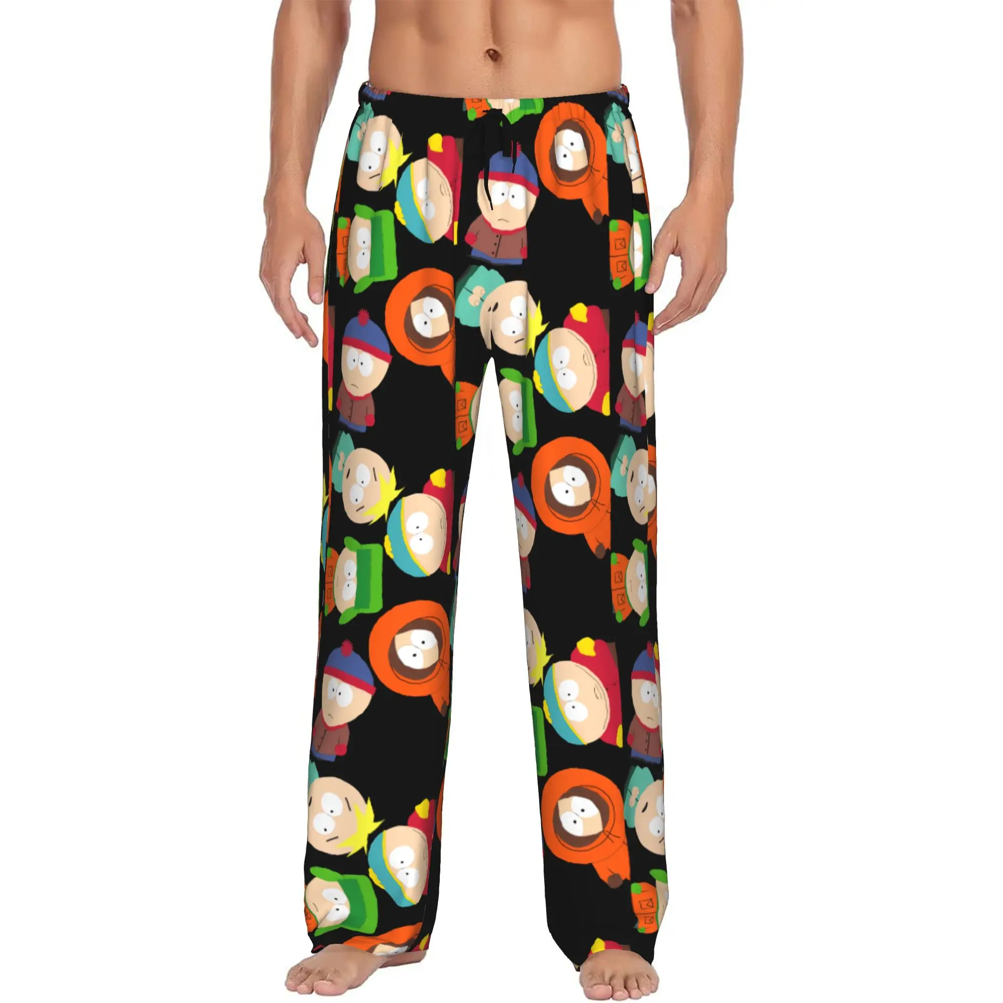Custom E-Ericed Anime Pajama Pants Men Kennyed Kyled Staned Sleepwear Lounge Sleep Bottoms Stretch with Pockets