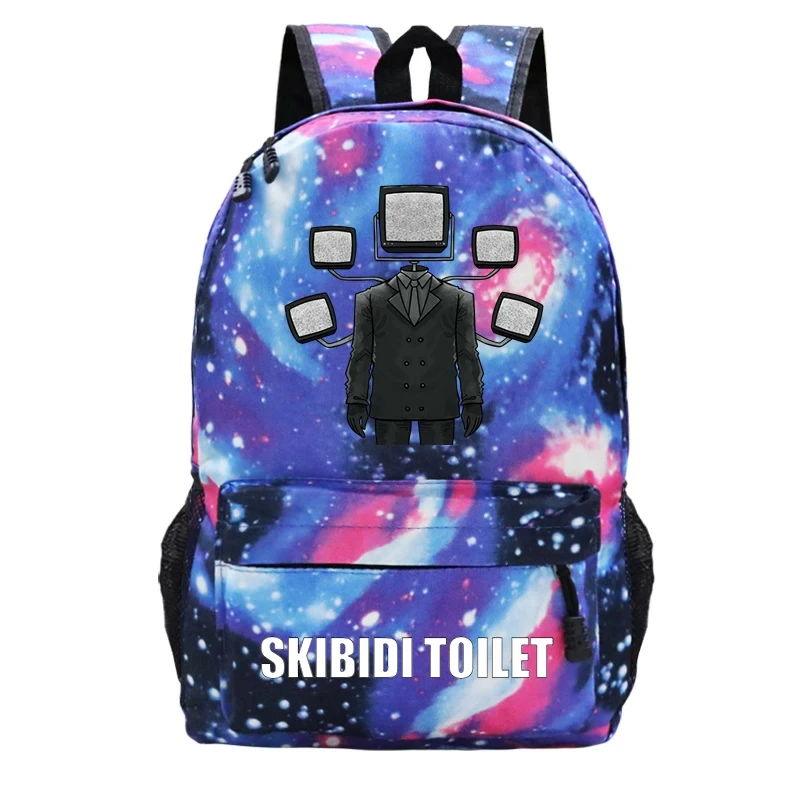 Skibidi Toilet Backpack Speakerman Students Children School Book Bags Boys Girls Teens Bagpack Knapsack Kids Rucksack Mochilas