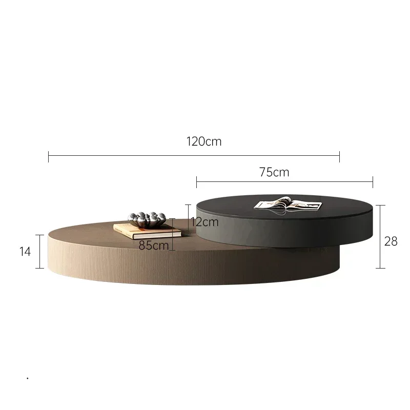 

Minimalist Italian Style Oval Wood Coffee Table Decorative Books Desk Coffee Tables Hardcver Table Basse Entrance Hall Furniture