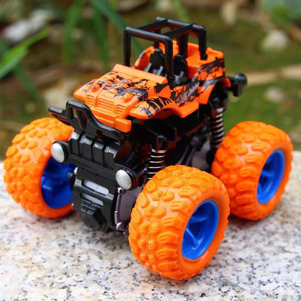 Hot Toys Car Monster Truck Four-wheel Drive Vehicle Stunt Dump Car Inertia Car Toy Dinosaur Pull Back Children Toy Boy Girl Gift