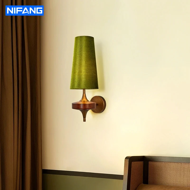 

Настенный светильник 2026 French Vintage из массива дерева, ретро-люкс, фоновая подсветка для прихожей, гостиной, спальни, прикроватного освещения