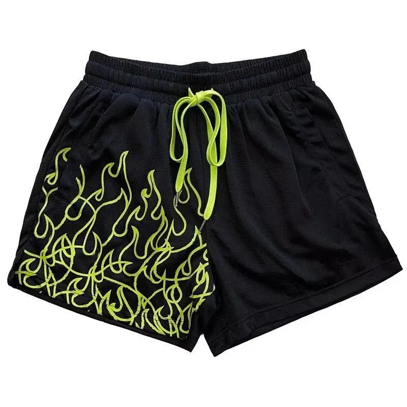 Fitness Jogging Shorts Chicano Street Sports Shorts Y2K Streetwear Beach Seaside Casual Short Pants 2024 New Summer Printed