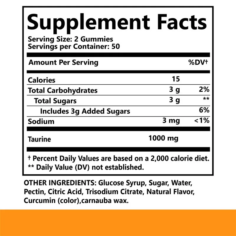 Taurine Gummies - Replenish Energy, Relieve Fatigue, and Enhance Physical Strength