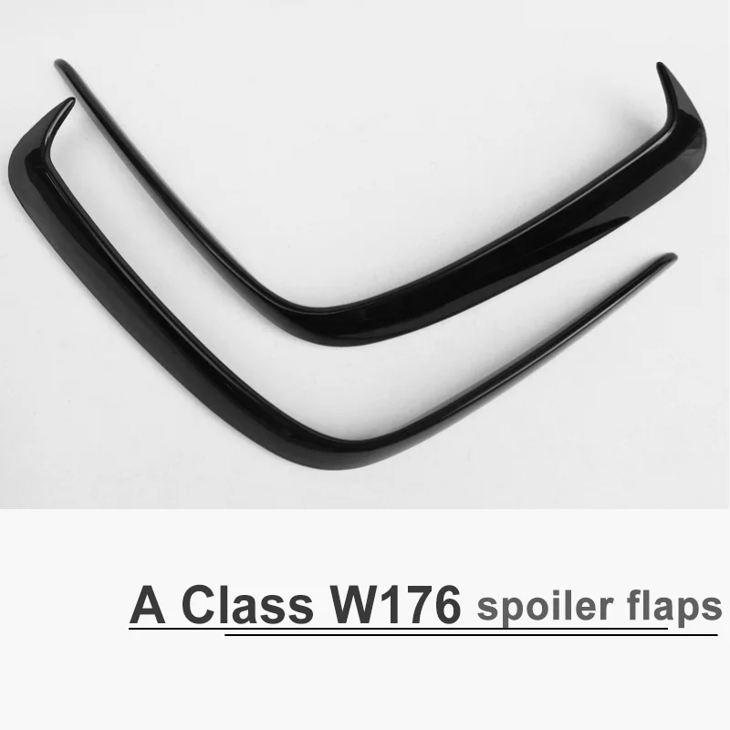 W176 Rear Bumper Lip Spoiler Splitter Canards Vents For Mercedes Benz A Class W176 A200 A250 A45 Hatchback Sport 2013-2018