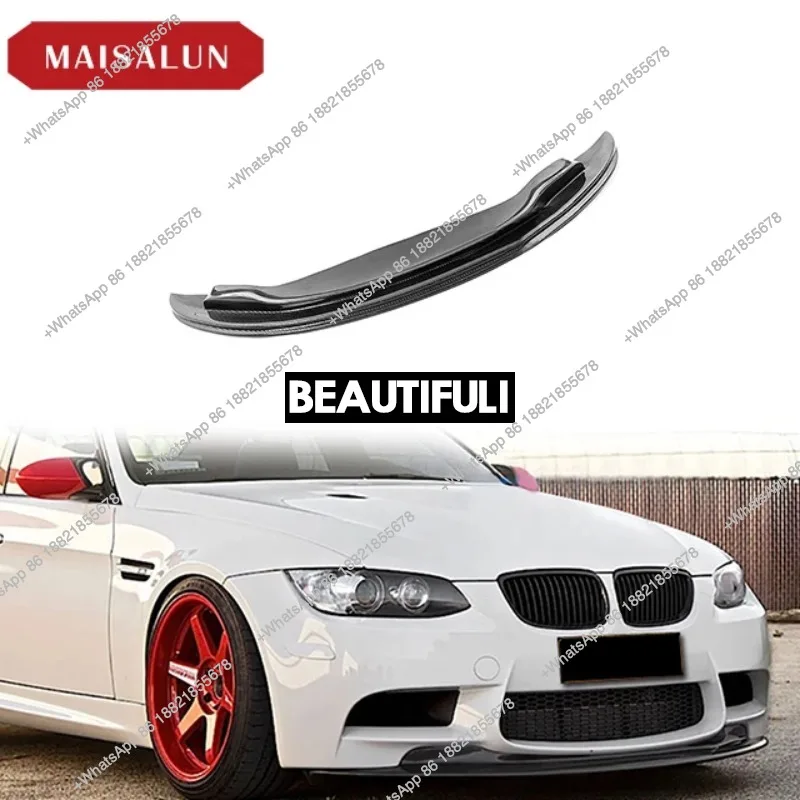 ZAIQU Jiuzhou Auto GTS Style for 3 Series E92 E93 M3 2006-2013 Carbon Fiber Front Bumper  Lip view 2